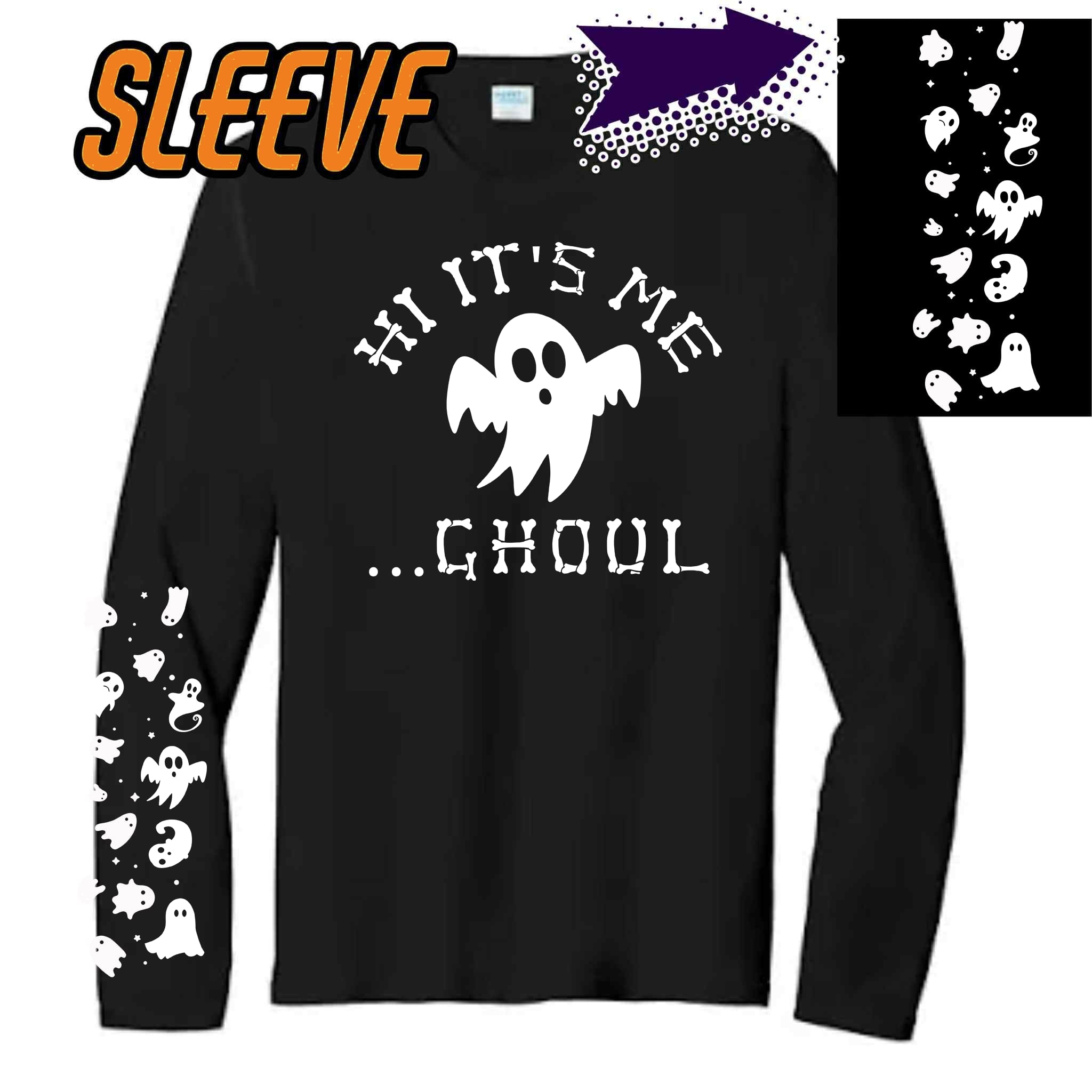 Spooky ghoul W/sleeve/front option