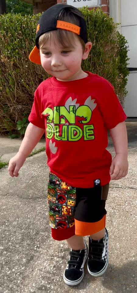 Dino Dude (Green Letters)