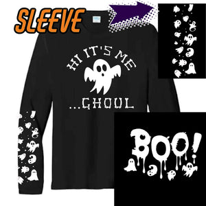 Spooky ghoul W/sleeve/front/back option