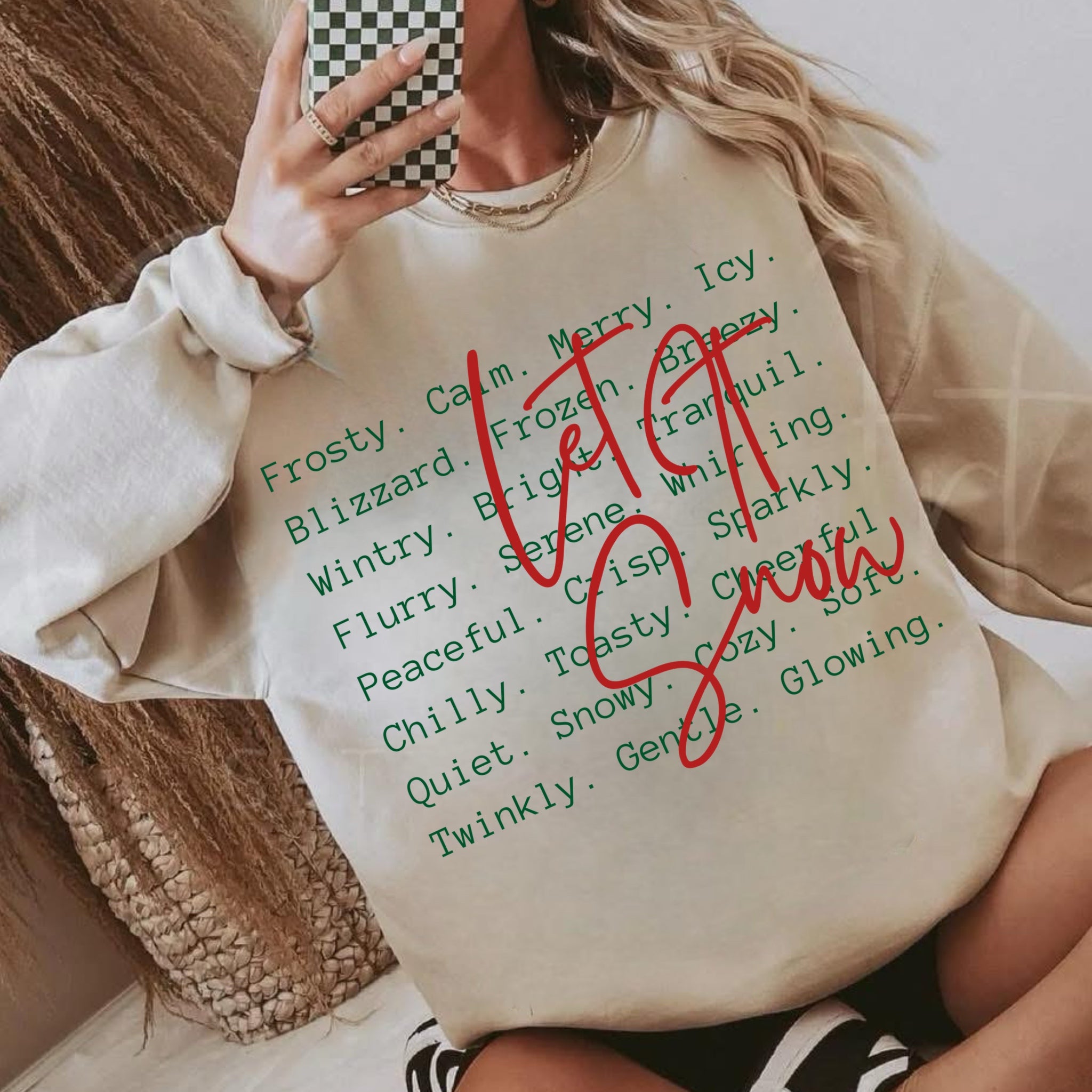 Let it snow (red/green font)