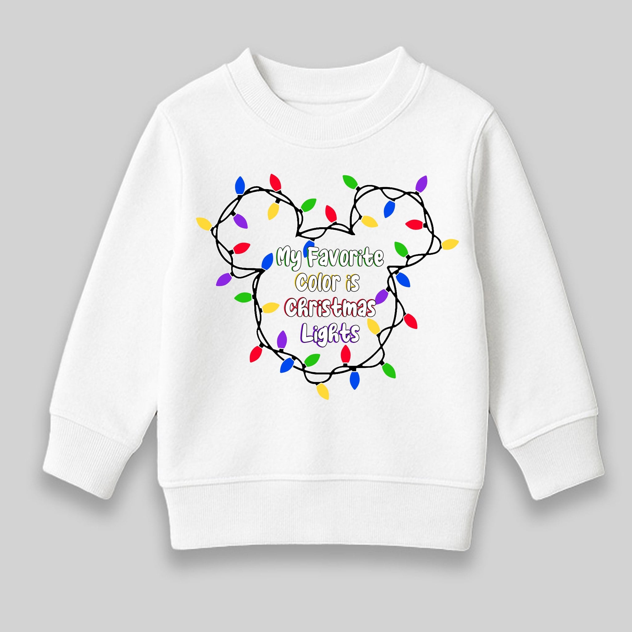 My favorite color is Christmas lights