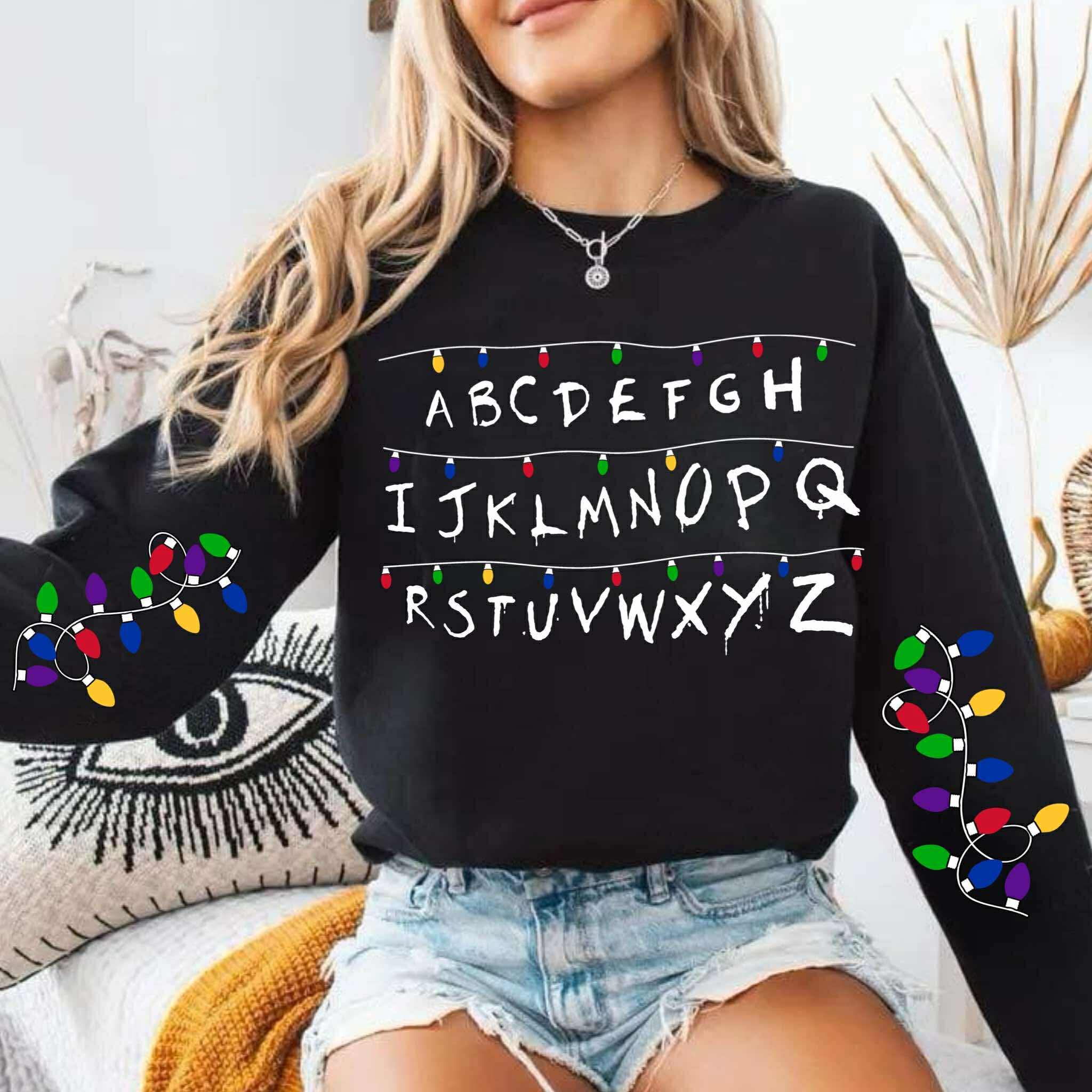 Alphabet Front w/ 2 Christmas Lights Sleeves