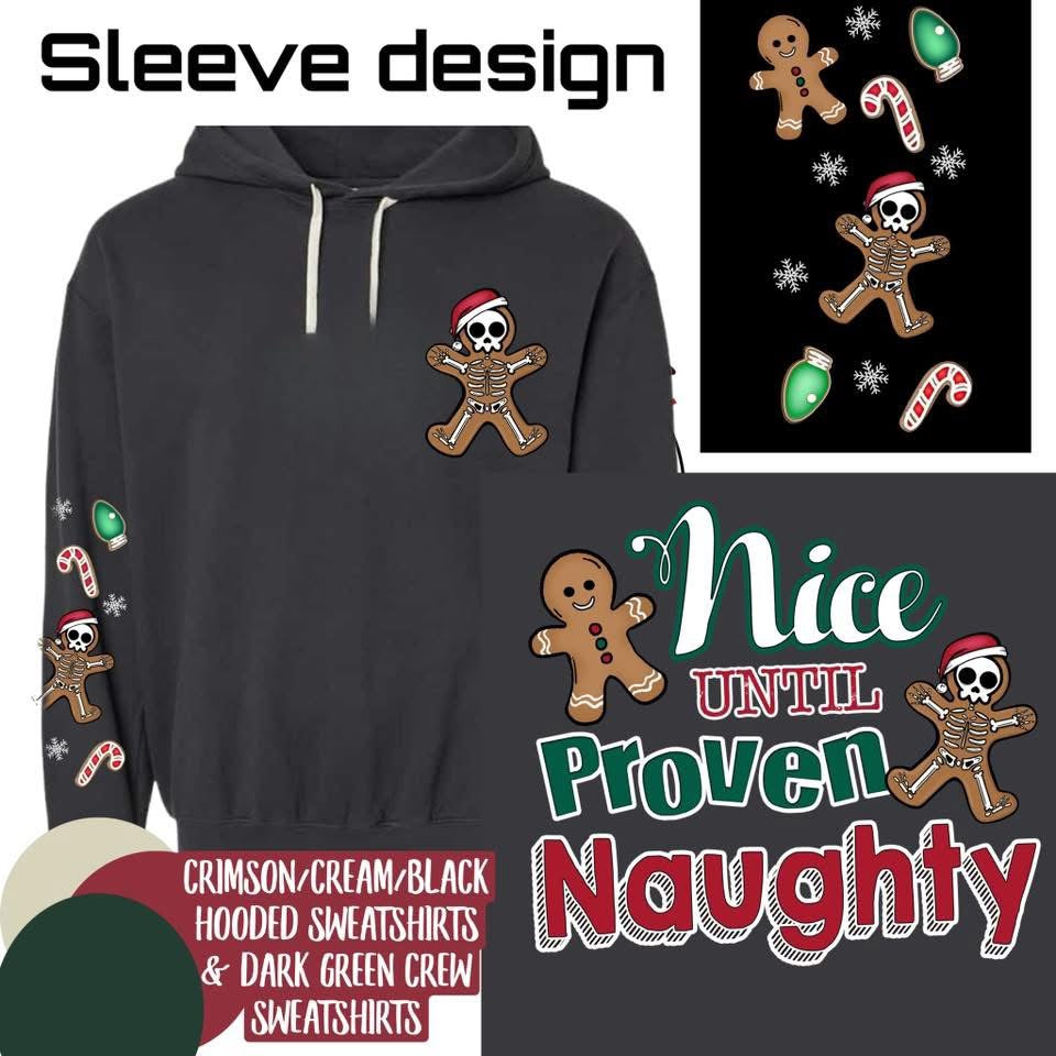 Naughty Nice ginger (boy) pocket w/ sleeve & back design