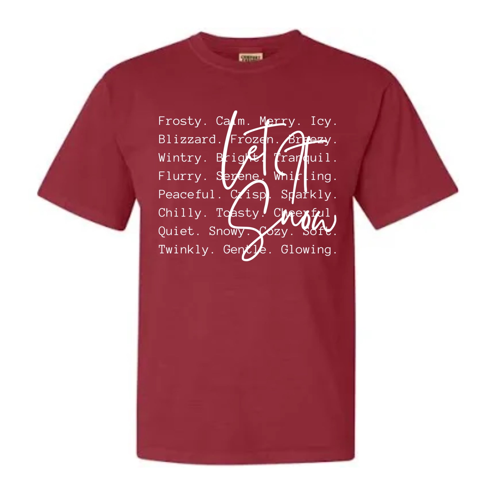 Let it snow (white font)