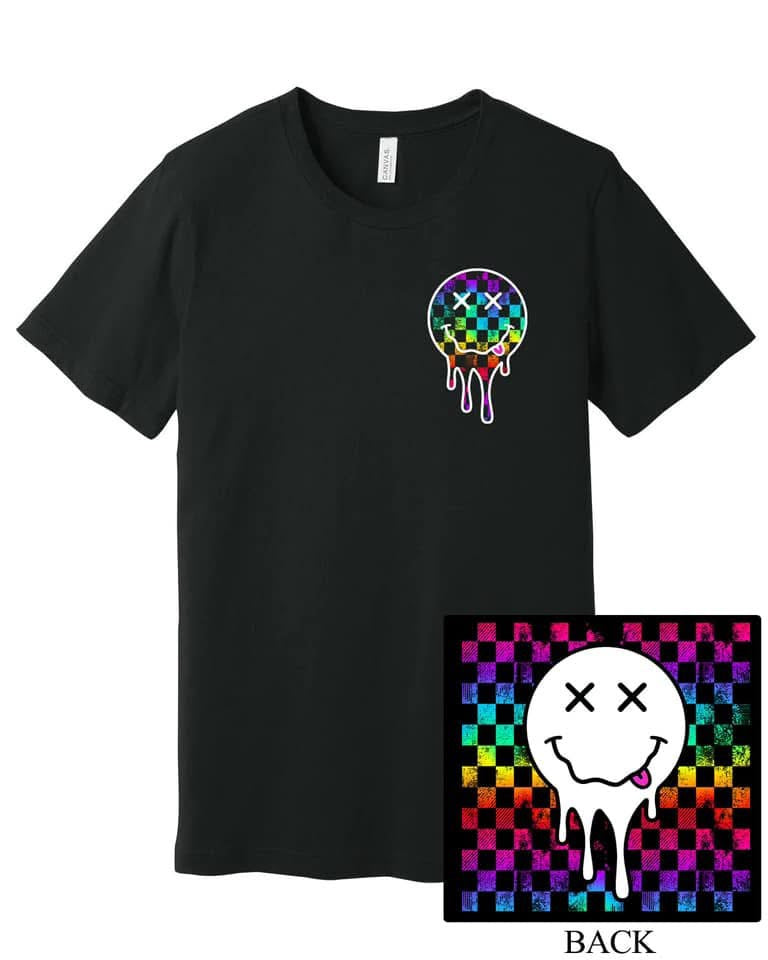 Rainbow Melty Smiley Pocket w/ Melty Smiley (Back)