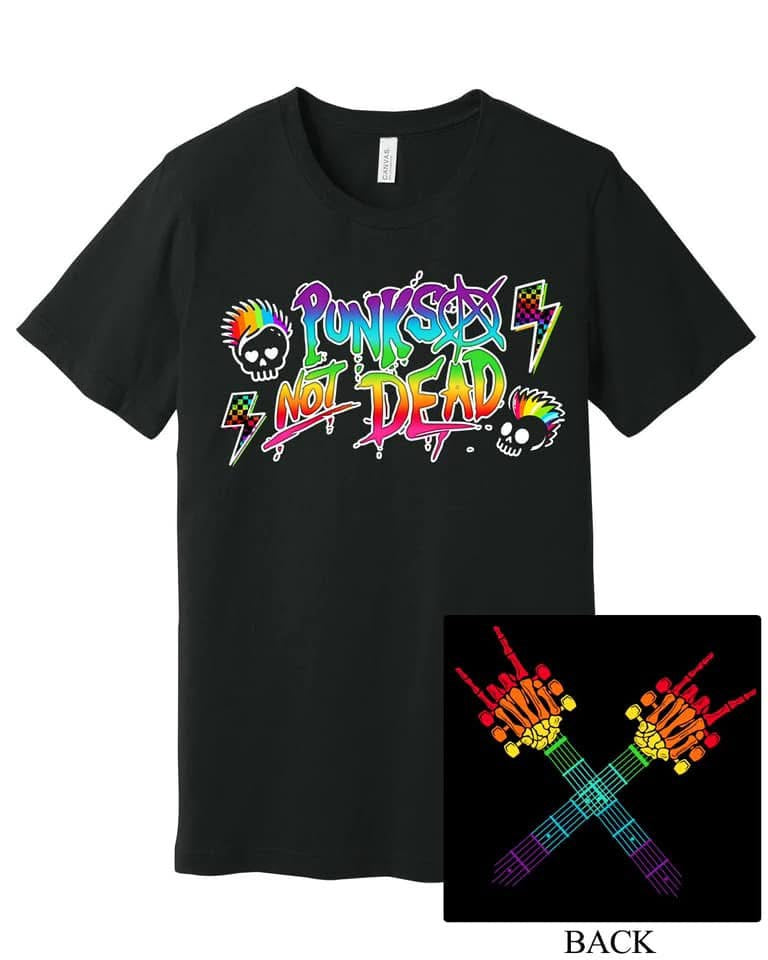 Rainbow Punk’s Not Dead (front) w/ Guitars (Back)
