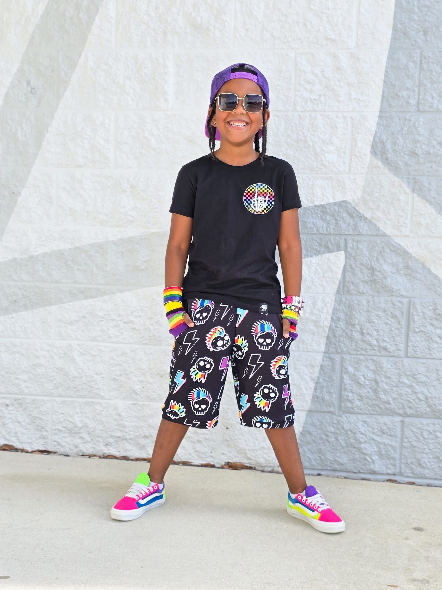 Rainbow Skelly Hand Pocket w/ Hate Looks Tacky On You (Back)