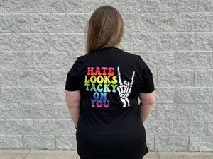 Rainbow Skelly Hand Pocket w/ Hate Looks Tacky On You (Back)