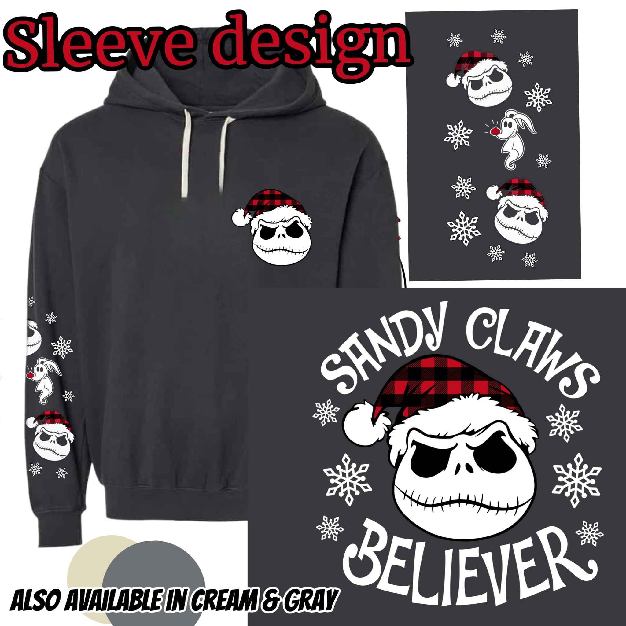 Sandy (Pocket) w/ Believer (back) & Sandy Sleeve Design