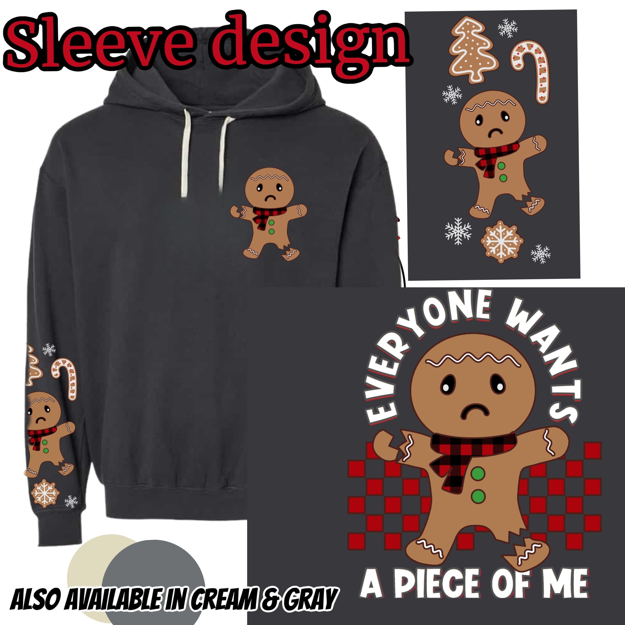 Gingy (Pocket) w/ Piece of Me (back) & Gingy Sleeve Design