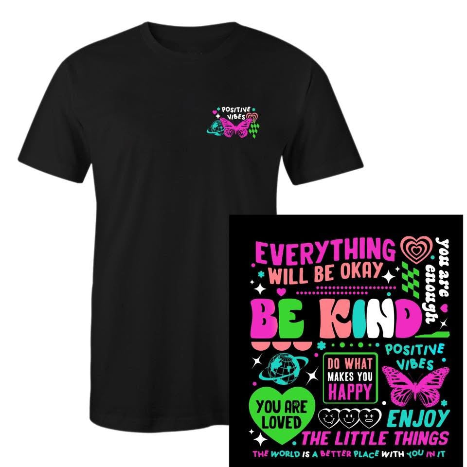 Positive Vibes (Pocket & Back Design)