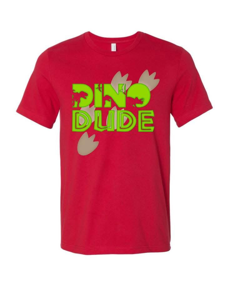 Dino Dude (Green Letters)