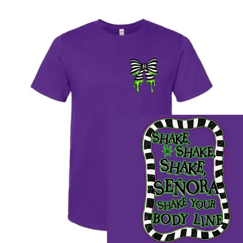 Striped Bow (Pocket) w/ Shake Shake (back)