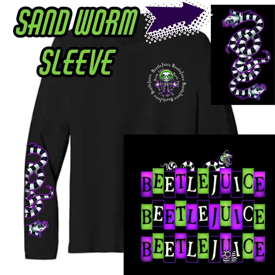 BJ (Pocket) w/ BJx3 (back) & Sandworm (sleeve)