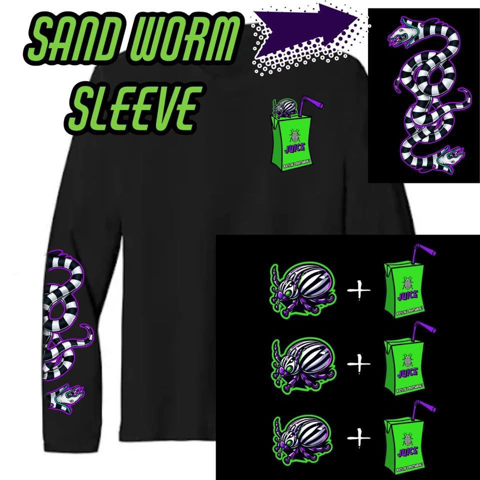 Juice (Pocket) w/ Beetle + Juice (back) & Sandworm (sleeve)