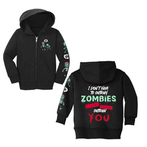 Zombies (Pocket) w/ Outrun Zombies (Back) & Zombie Sleeve Design