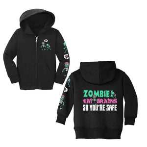 Zombies (Pocket) w/ Zombies Eat Brains (Back) & Zombie Sleeve Design