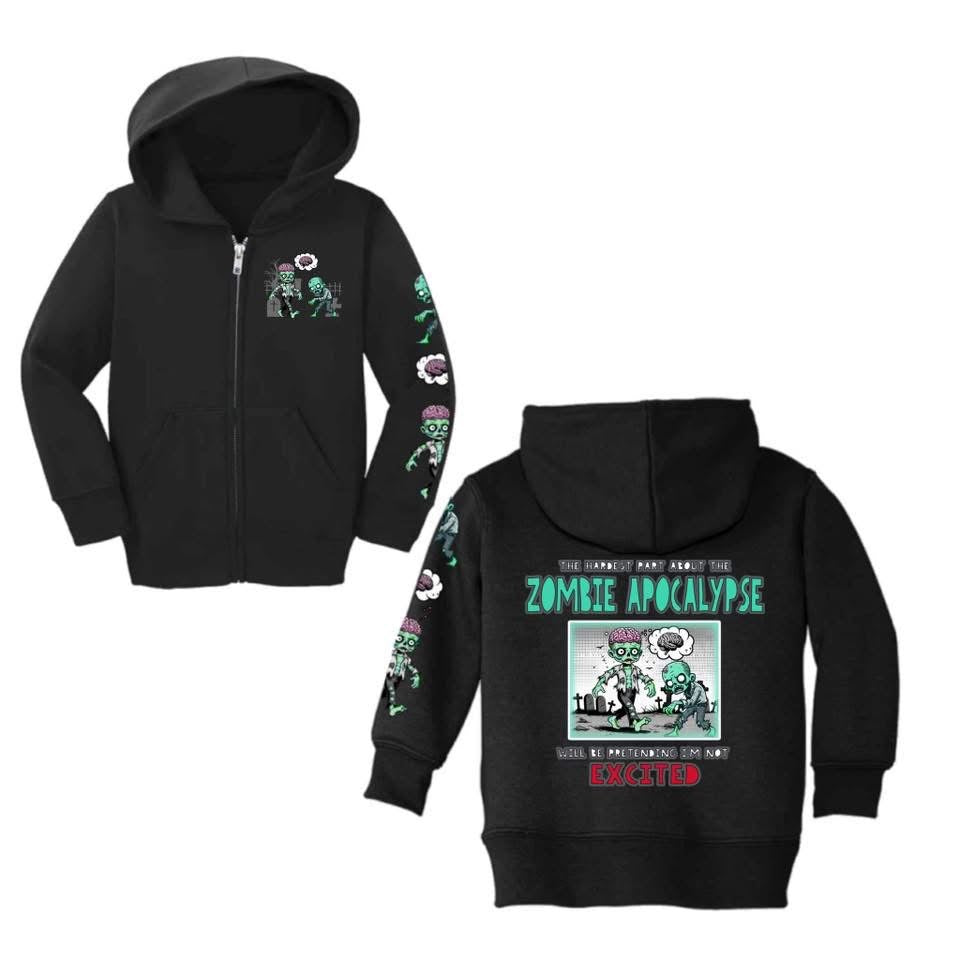 Zombies (Pocket) w/ Zombie Apocalypse (Back) & Zombie Sleeve Design