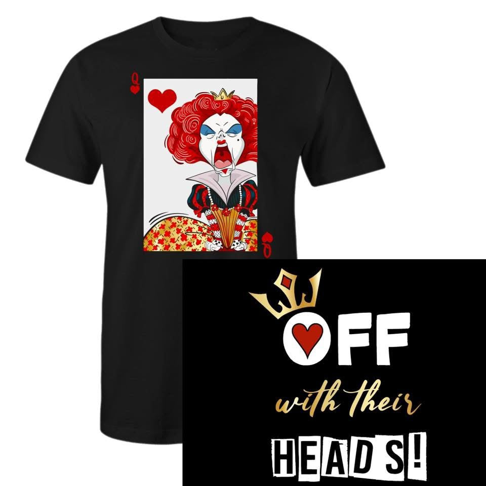 Q of Hearts (Front) w/ Off with their Heads! (Back)