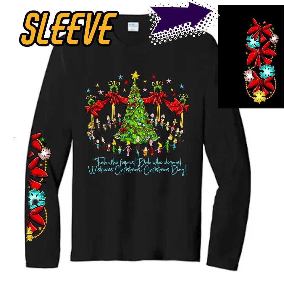 Christmas Tree (Front) w/ Bow Sleeve