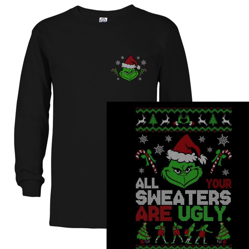 Santa Hat G (Pocket) w/ All Sweaters (Back)