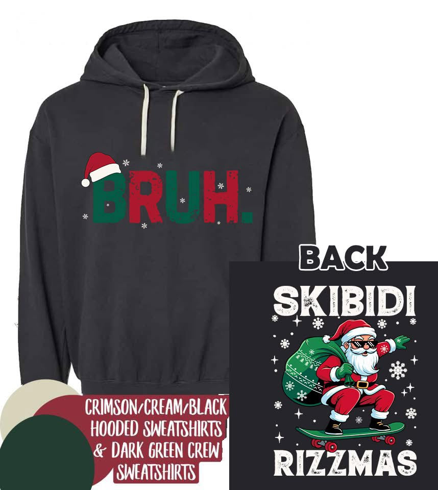 BRUH w/ sleeve + Skibidi back design