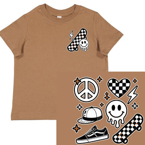 Skate Icon Pocket w/ Skate Icons (Back)