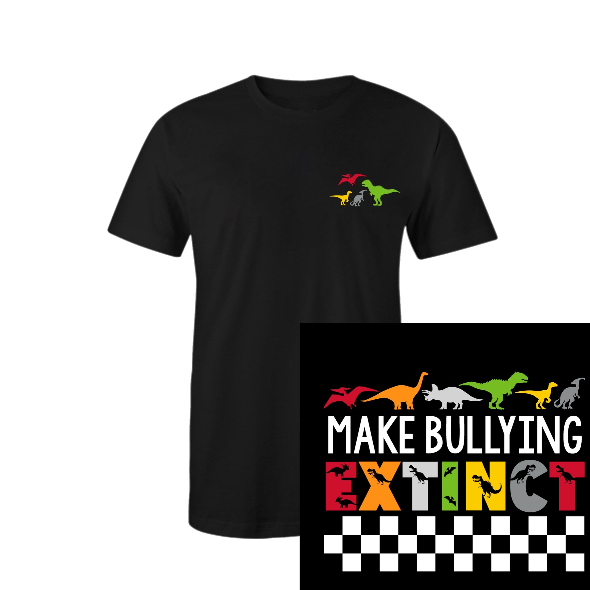 Dino Pocket w/ Make Bullying Extinct Checks (Back)